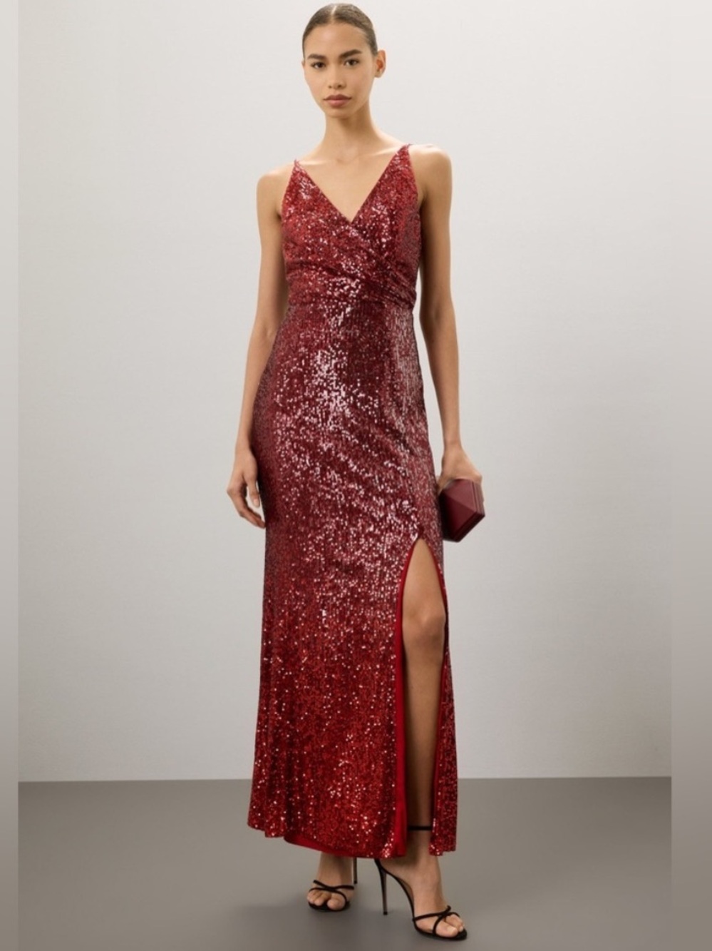 Dress the Population Jordana Sequin Gown, Size: M